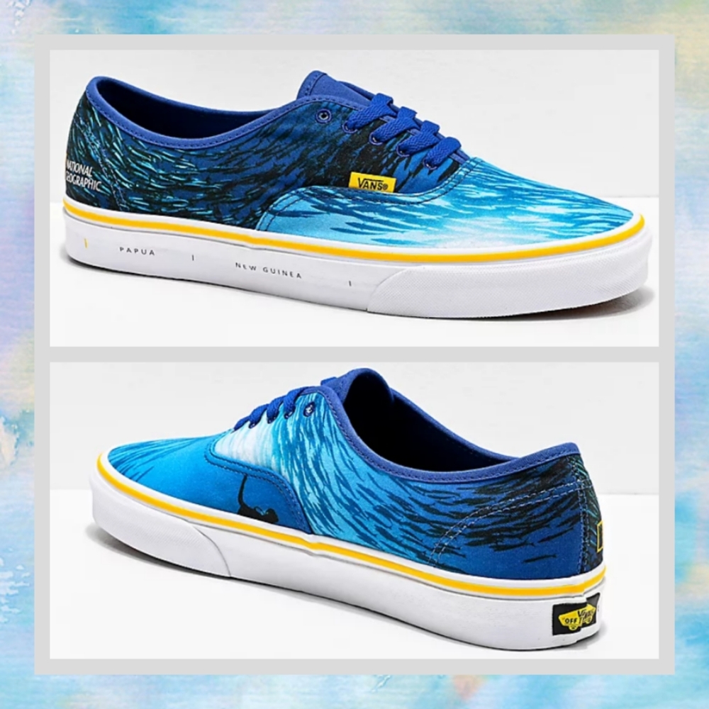 Vans Nat Geo Authentic Ocean Shoes NWT